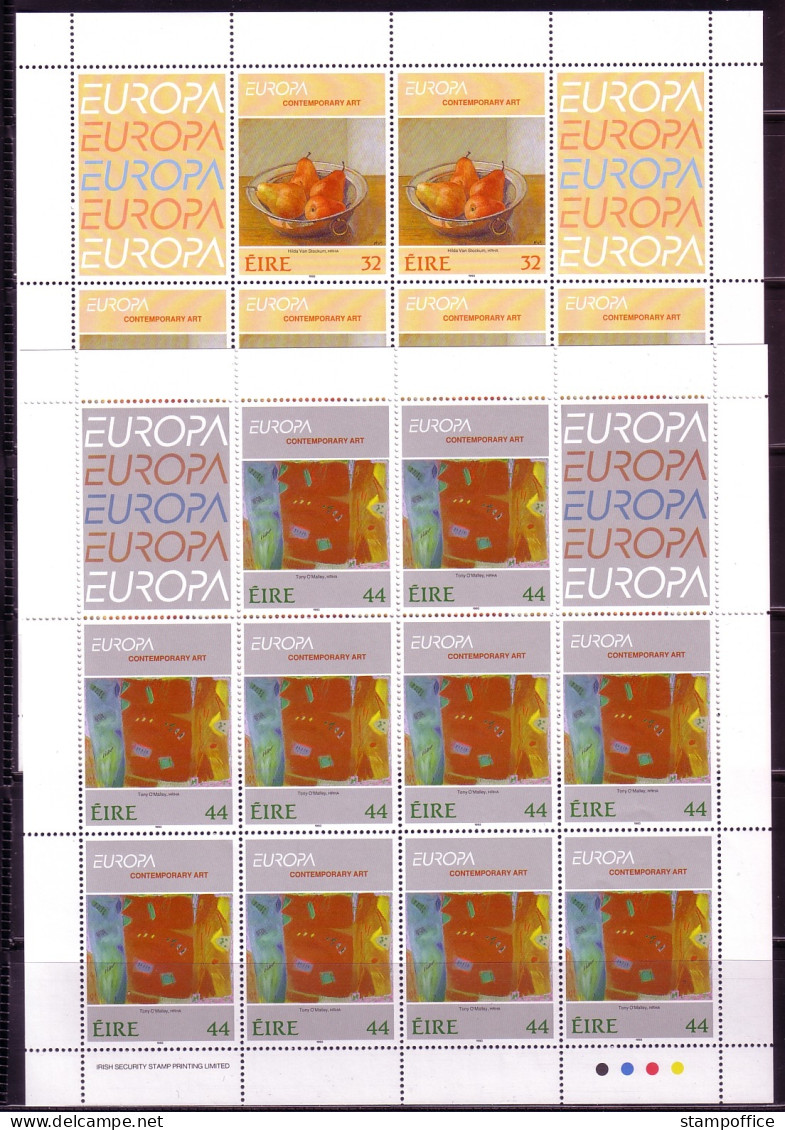 IRLAND MI-NR. 825-826 POSTFRISCH(MINT) KLEINBOGENSATZ EUROPA 1993 MODERNE KUNST - 1993