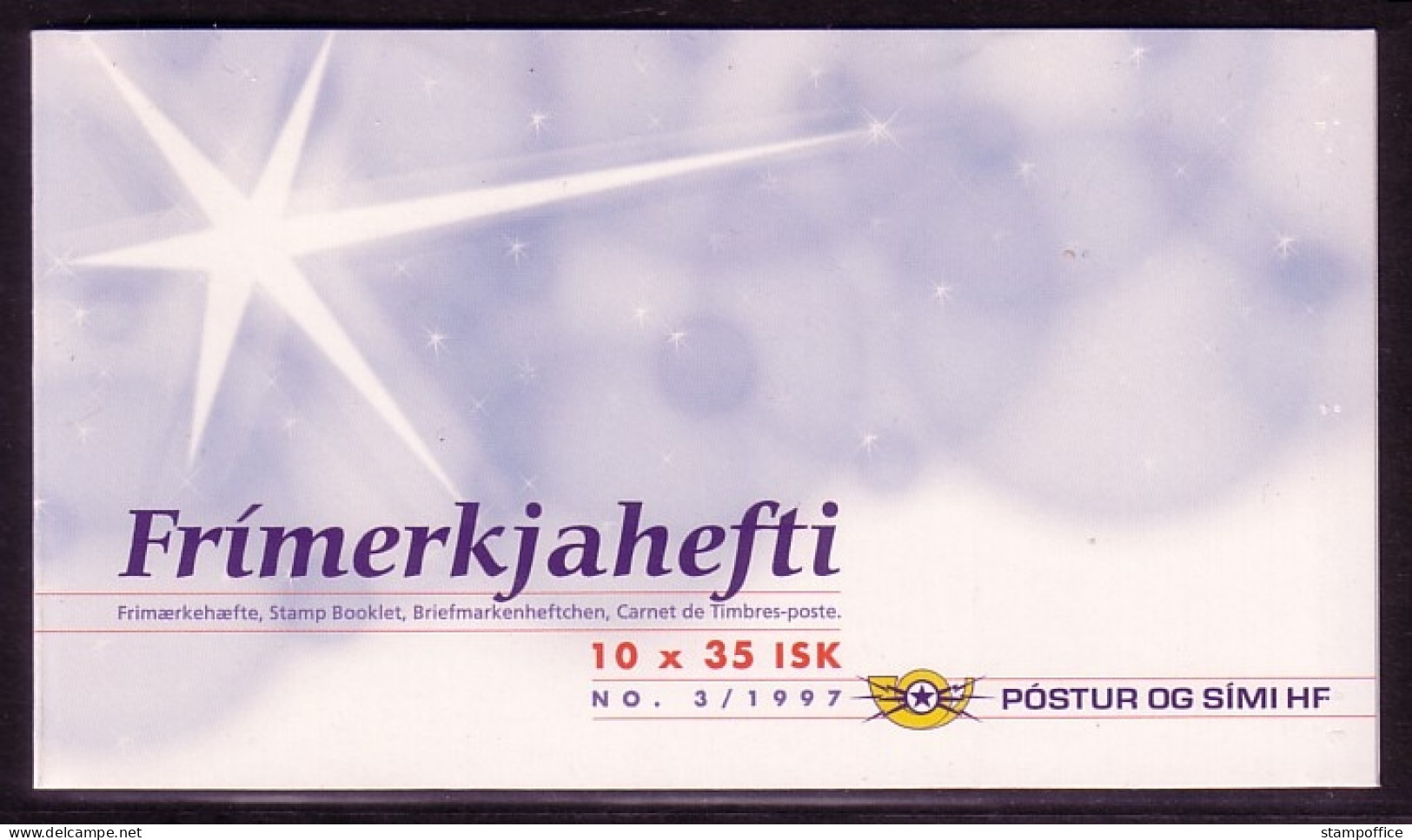 ISLAND MH 3/1997 Mit 10 X Mi-Nr. 881 POSTFRISCH(MINT) WEIHNACHTEN 1997 - Weihnachten