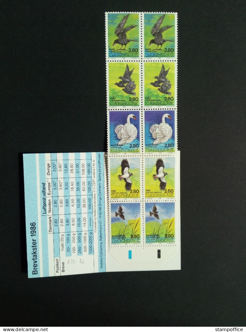 DÄNEMARK MH 36 POSTFRISCH(MINT) VÖGEL RABE STAR SCHWAN KIEBITZ LERCHE - Booklets