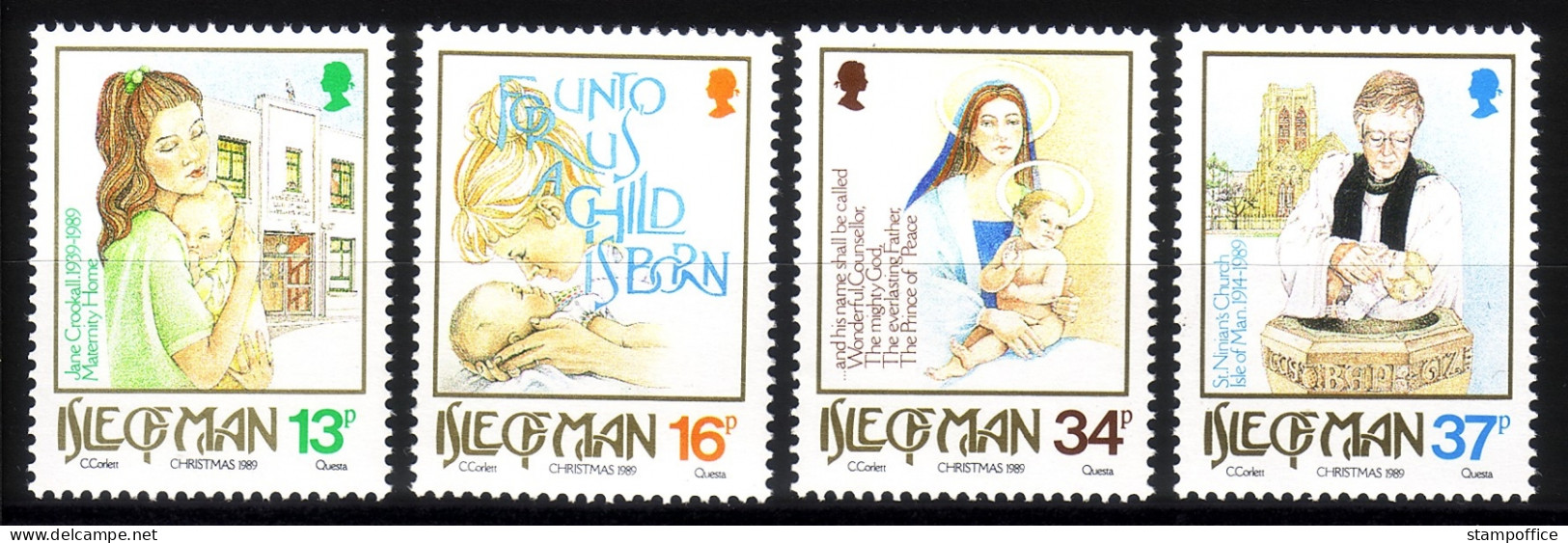 INSEL MAN MI-NR. 417-420 POSTFRISCH(MINT) WEIHNACHTEN CHRISTMAS 1989 - Weihnachten