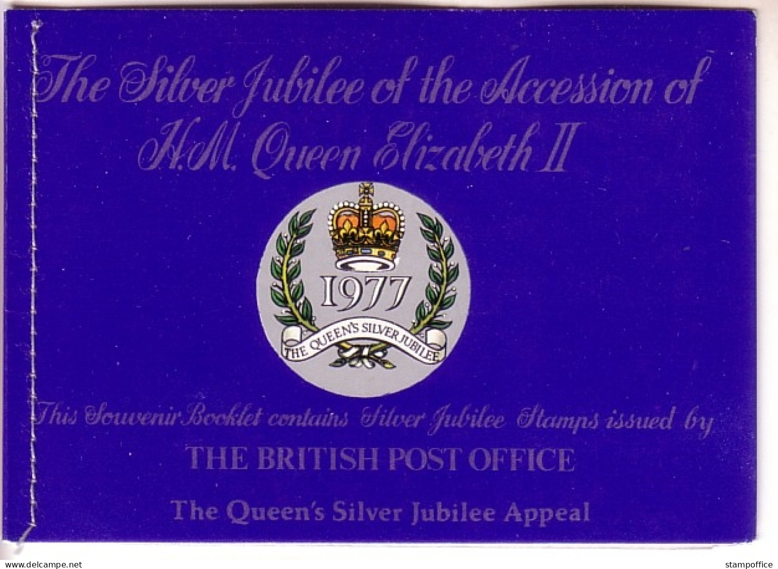 GROSSBRITANNIEN MH Mit 4 X MI-NR. 740 POSTFRISCH(MINT) SCHWARZDRUCK THE QUEENs SILVER JUBILEE - Libretti