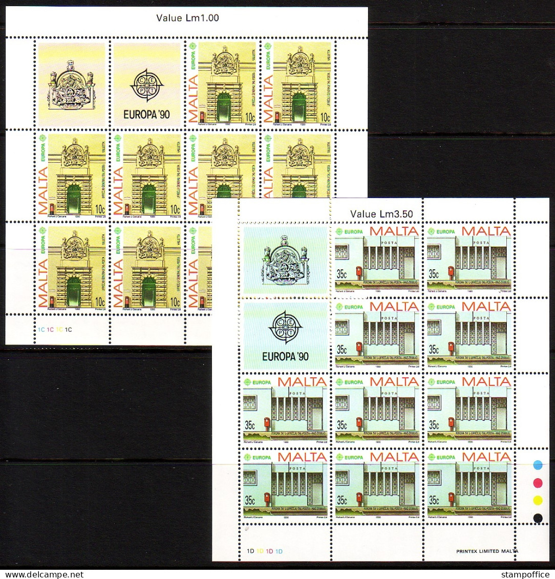 MALTA MI-NR. 831-832 POSTFRISCH(MINT) KLEINBOHGENSATZ EUROPA 1990 POSTALISCHE EINRICHTUNGEN - 1990