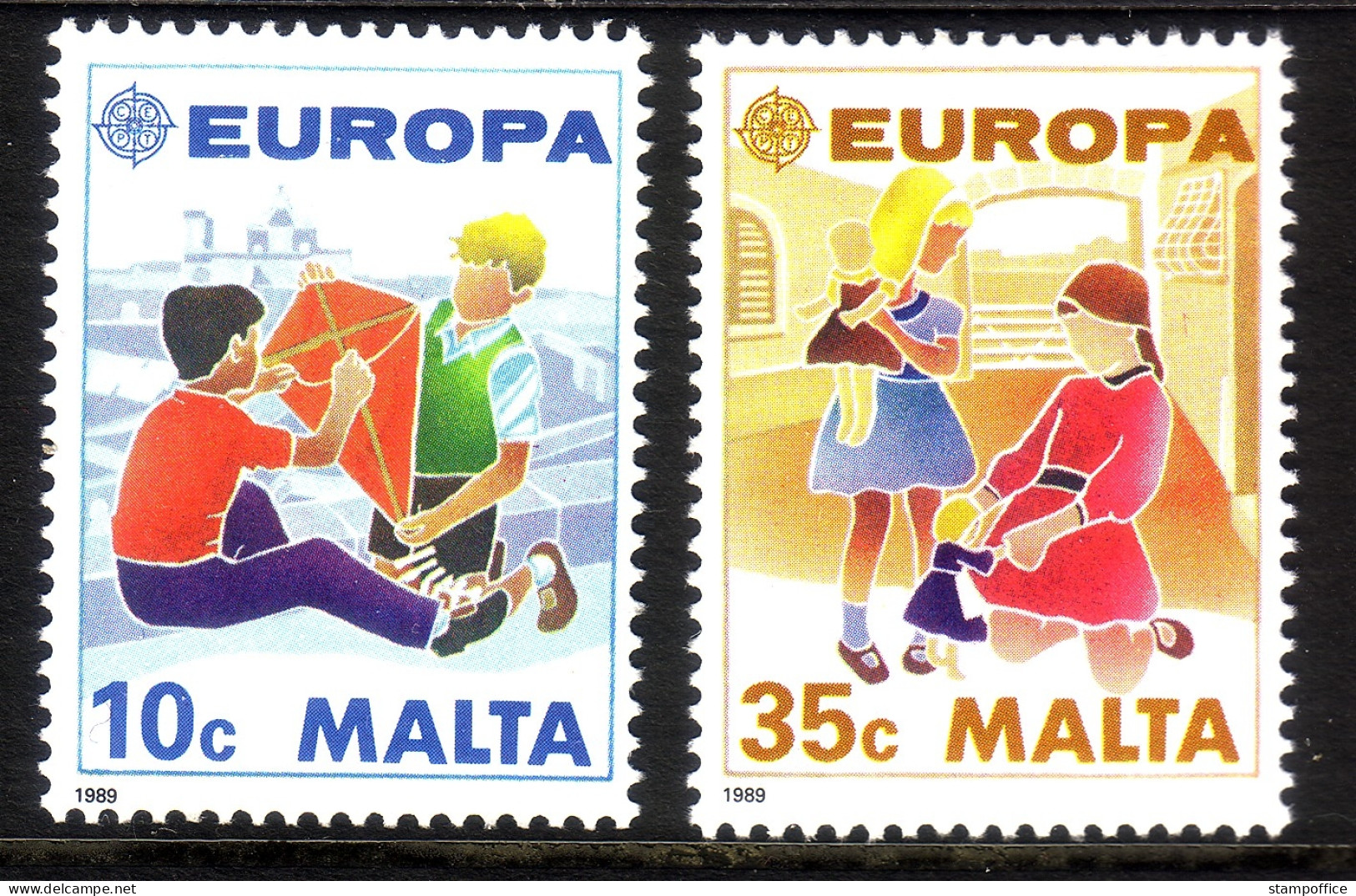 MALTA MI-NR. 816-817 POSTFRISCH EUROPA 1989 KINDERSPIELE - 1989