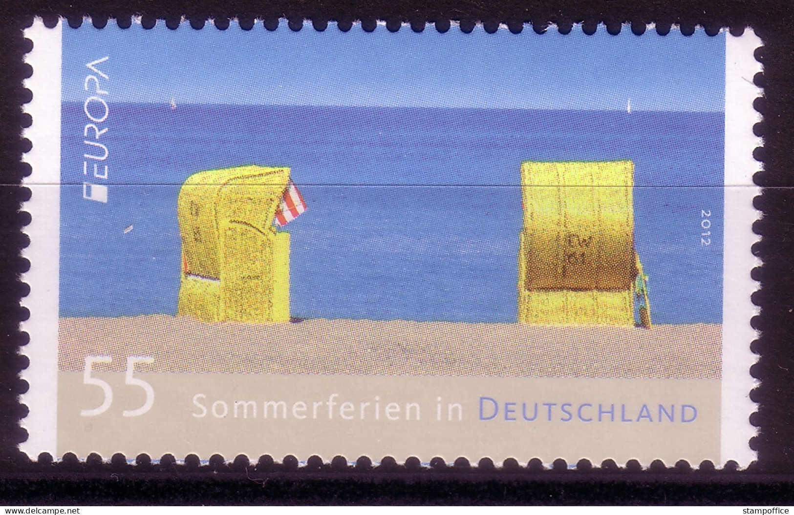 DEUTSCHLAND MI-NR. 2933 POSTFRISCH(MINT) EUROPA 2012 SOMMERFERIEN IN DEUTSCHLAND STRANDKORB - 2012