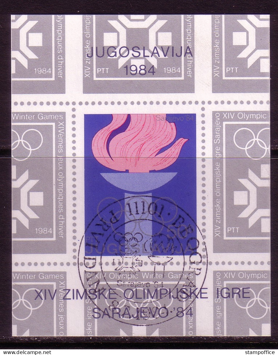 JUGOSLAWIEN BLOCK 24-25 GESTEMPELT(USED) OLYMPISCHE WINTERSPIELE SARAJEVO '84 - Winter 1984: Sarajevo