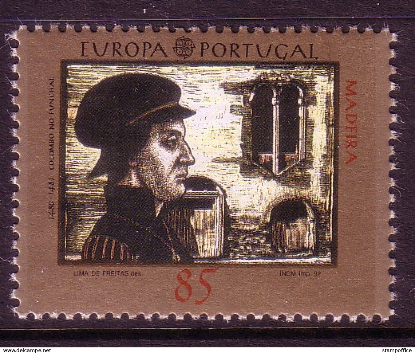 MADEIRA MI-NR. 157 POSTFRISCH EUROPA 1992 - ENTDECKUNG AMERIKAS - COLUMBUS - 1992