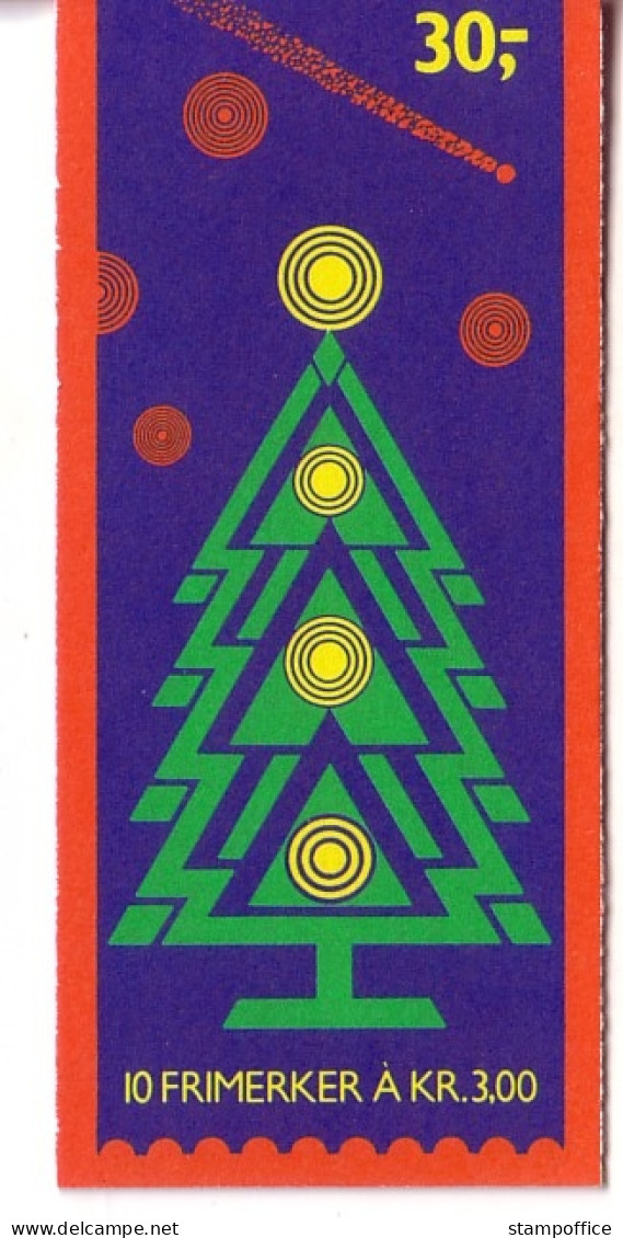 NORWEGEN MH 14 POSTFRISCH(MINT) WEIHNACHTEN 1989 CHRISTBAUMSCHMUCK - Weihnachten