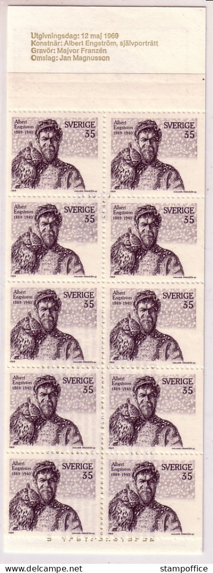 SCHWEDEN MH MIT 10 X 636-637 POSTFRISCH(MINT) 100 GEBURTSTAG ALBERT ENGSTRÖM - 1951-80