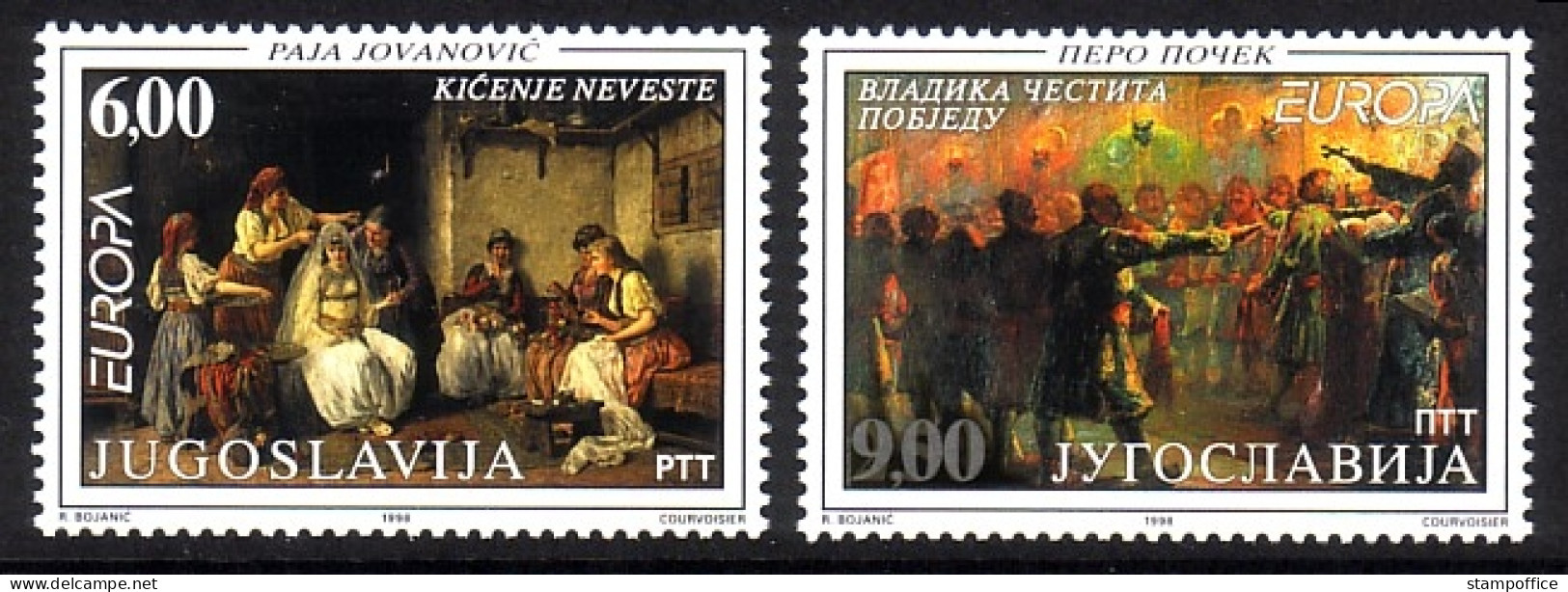 JUGOSLAWIEN MI-NR. 2855-2856 POSTFRISCH(MINT) EUROPA 1998 FESTE Und FEIERTAGE - 1998