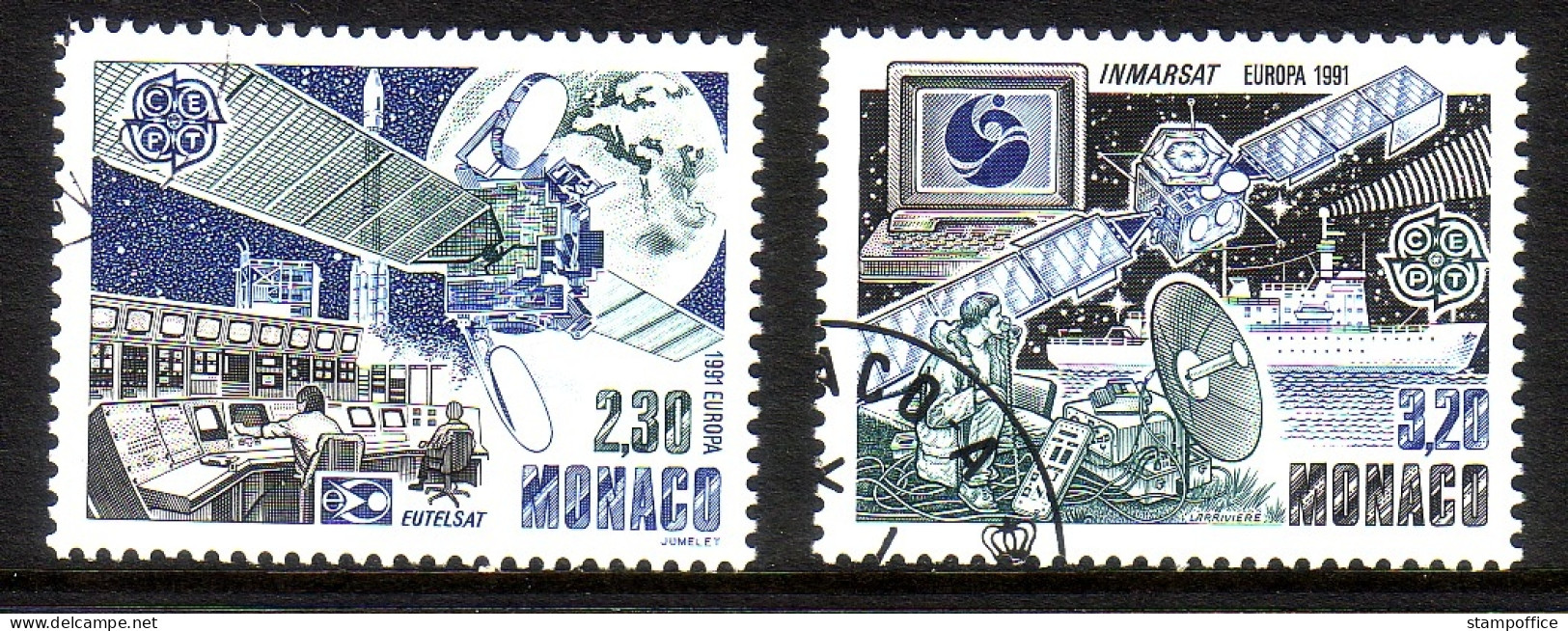 MONACO MI-NR. 2009-2010 GESTEMPELT(USED) EUROPA 1991 EUROPÄISCHE WELTRAUMFAHRT - 1991