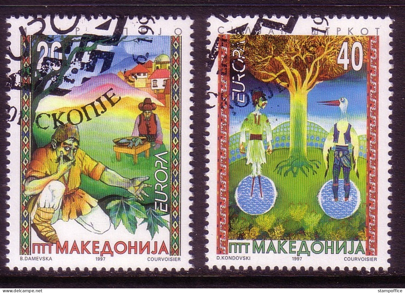 MAKEDONIEN MI-NR. 102-103 GESTEMPELT(USED) EUROPA 1997 SAGEN LEGENDEN - 1997