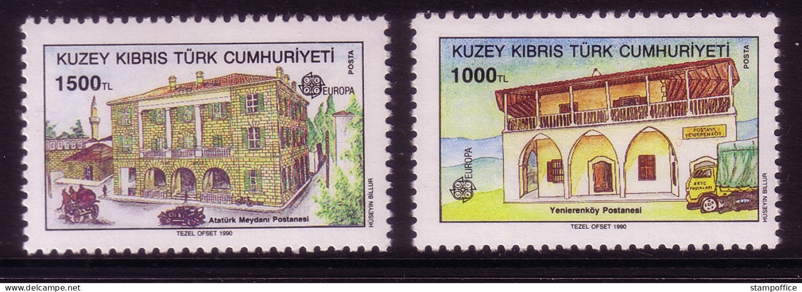 TÜRKISCH ZYPERN MI-NR. 273-274 POSTFRISCH(MINT) EUROPA 1990 POSTALISCHE EINRICHTUNGEN - 1990