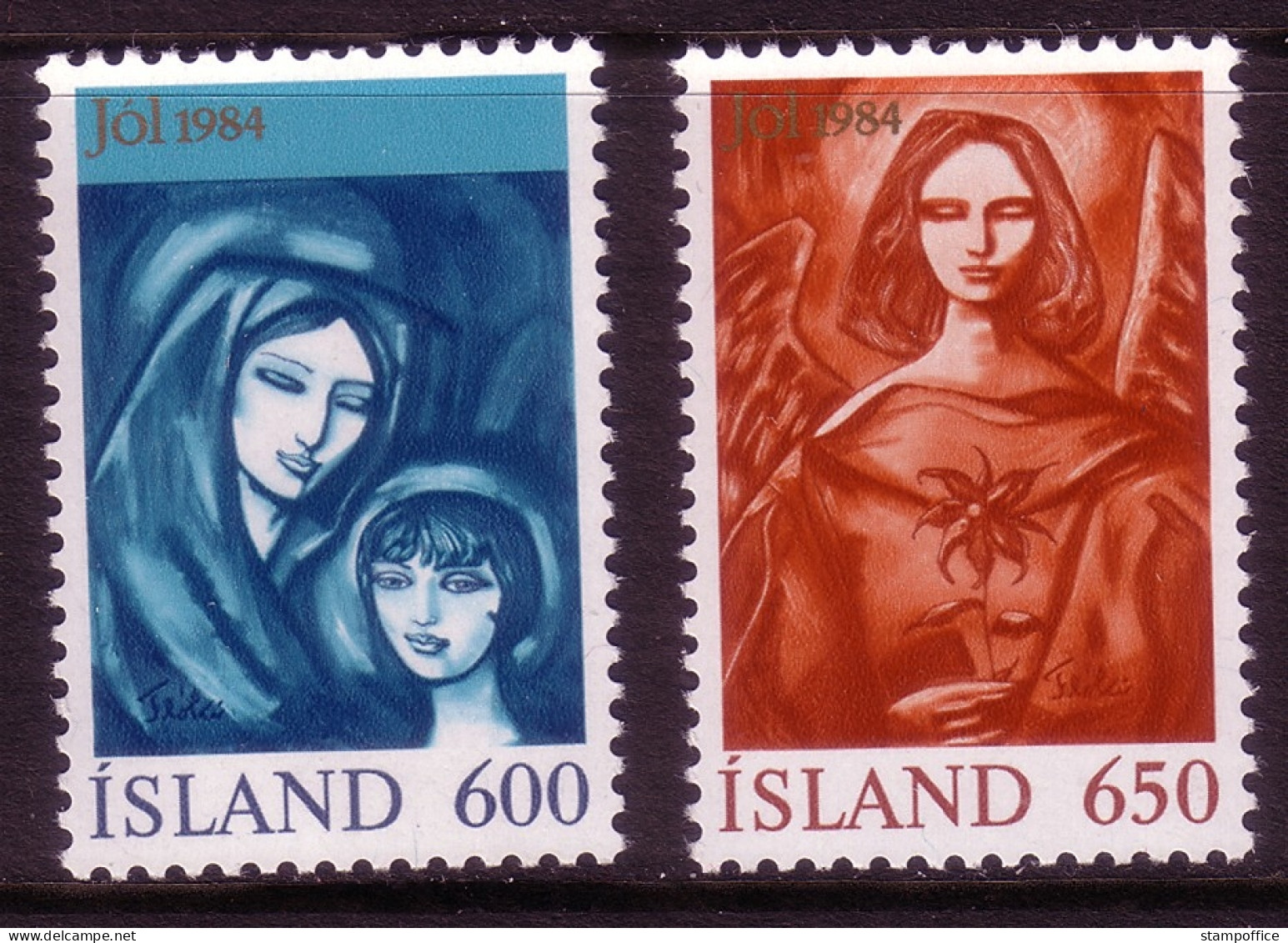 ISLAND MI-NR. 624-625 POSTFRISCH(MINT) WEIHNACHTEN 1984 - Weihnachten