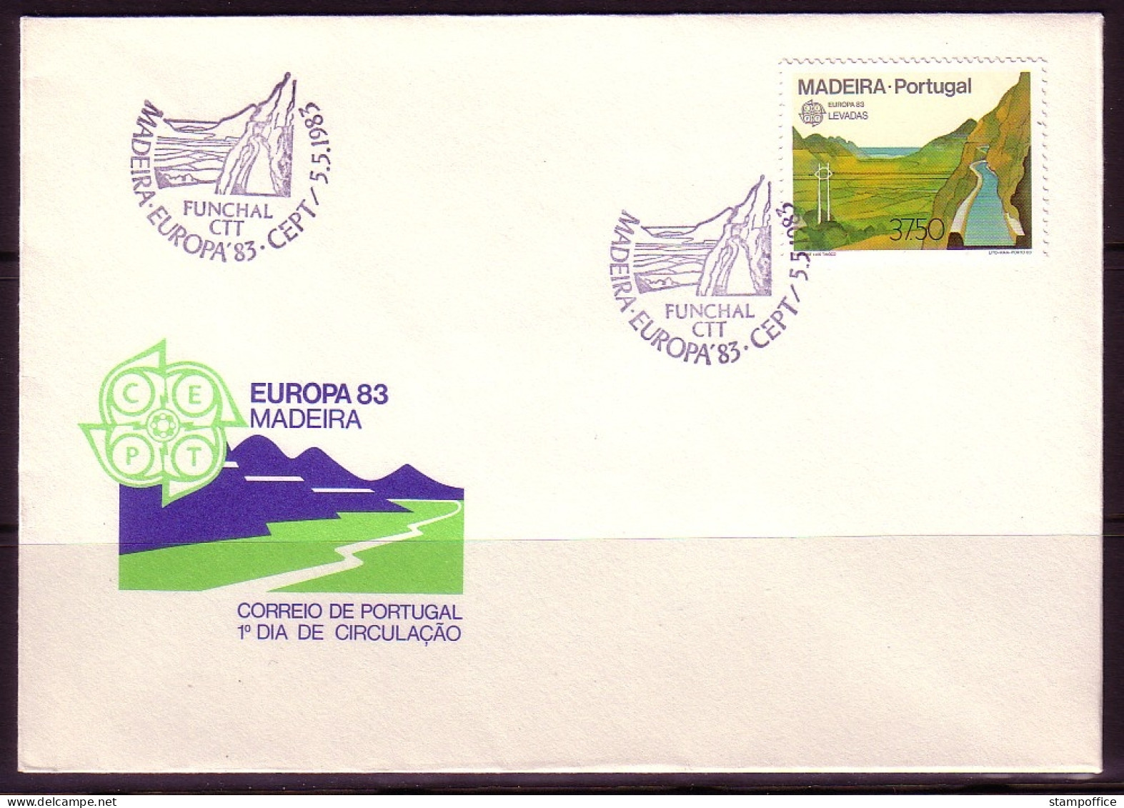 MADEIRA MI-NR. 84 FDC EUROPA 1983 - GROSSE WERKE - 1983