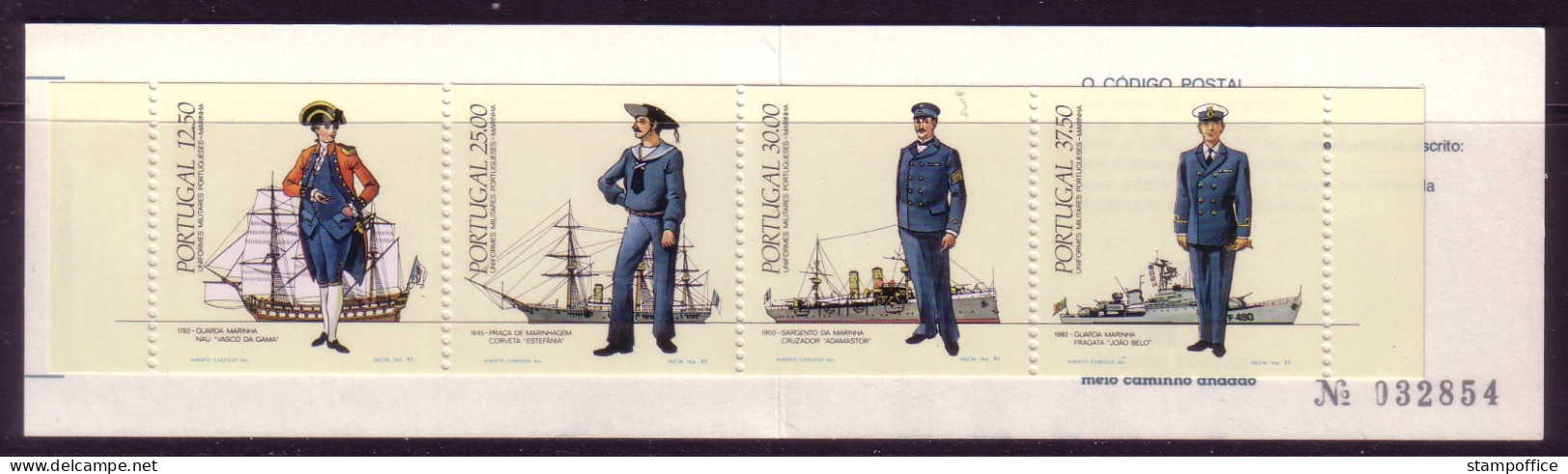 PORTUGAL MH 1 POSTFRISCH(MINT) UNIFORMEN (I) MARINE SCHIFFE - Cuadernillos