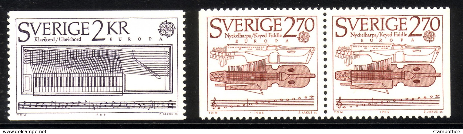 SCHWEDEN 1328-1329 A Dl Dr POSTFRISCH(MINT) EUROPA CEPT 1985 JAHR DER MUSIK - 1985