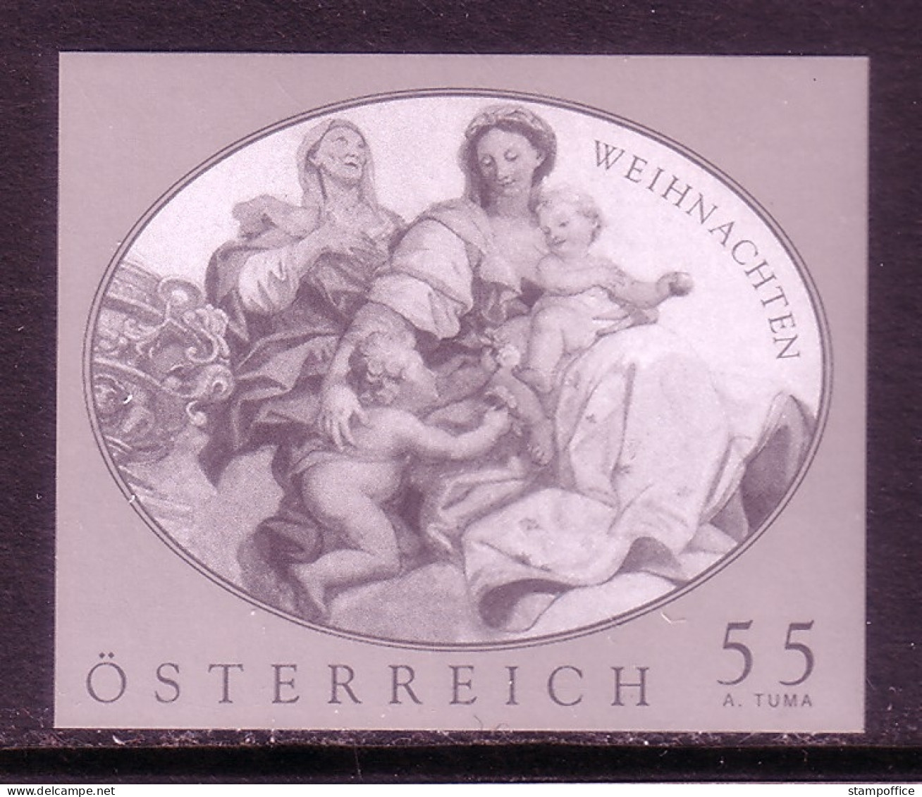 ÖSTERREICH SCHWARZDRUCK MI-NR. 2842 POSTFRISCH(MINT) WEIHNACHTEN 2009 - Weihnachten