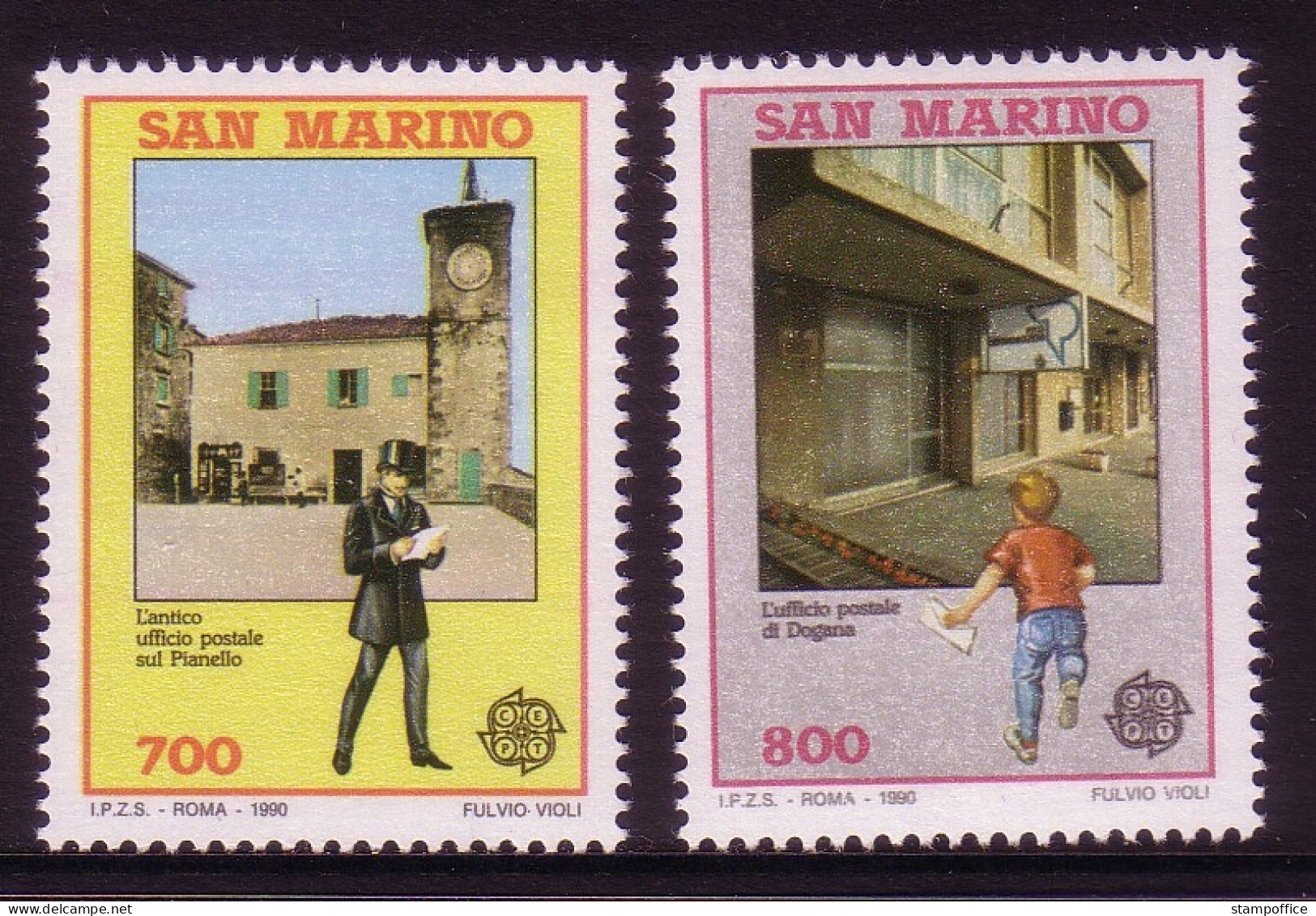 SAN MARINO MI-NR. 1432-1433 POSTFRISCH EUROPA 1990 POSTALISCHE EINRICHTUNGEN - 1990