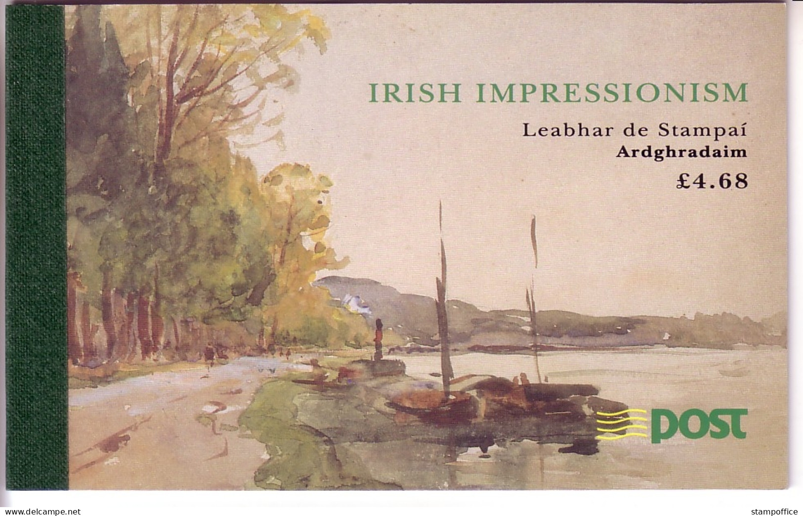 IRLAND MH 21 POSTFRISCH(MINT) GEMÄLDE IRISCHER IMPRESSIONISTEN - Markenheftchen