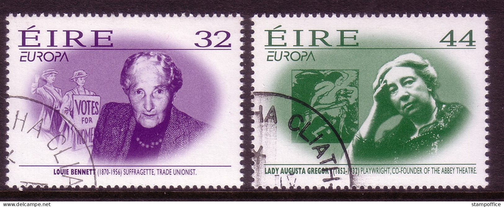 IRLAND MI-NR. 940-941 GESTEMPELT(USED) EUROPA 1996 BERÜHMTE FRAUEN - 1996