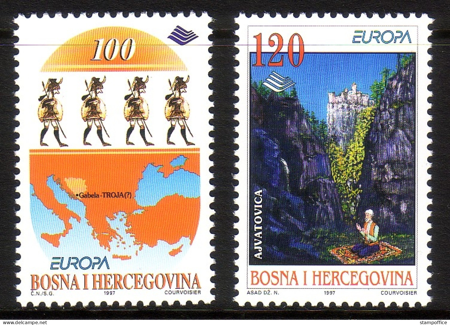 BOSNIEN-HERZEGOWINA MI-NR. 85-86 POSTFRISCH(MINT) EUROPA 1997 SAGEN UND LEGENDEN - 1997