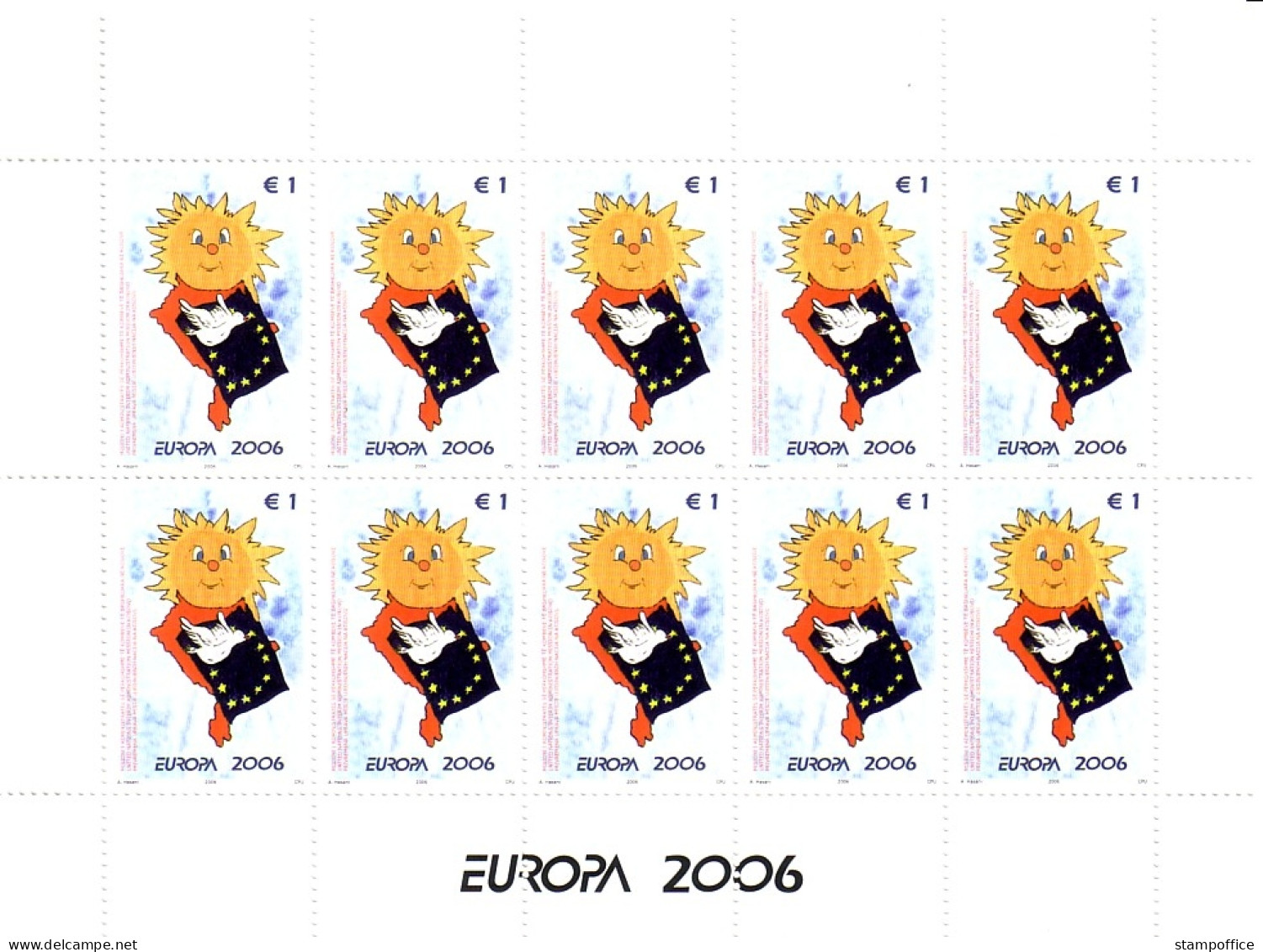 KOSOVO Mi-Nr. 43-44 POSTFRISCH(MINT) KLEINBOGENSATZ EUROPA 2006 INTEGRATION - 2006