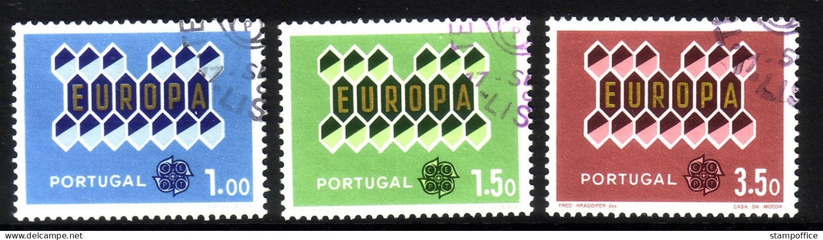 PORTUGAL MI-NR. 927-929 O EUROPA 1962 - BAUM BIENENWABEN - Used Stamps