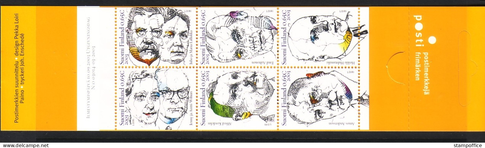 FINNLAND MH 65 POSTFRISCH(MINT) WISSENSCHAFTS- UND KULTURMÄZENE - Postzegelboekjes