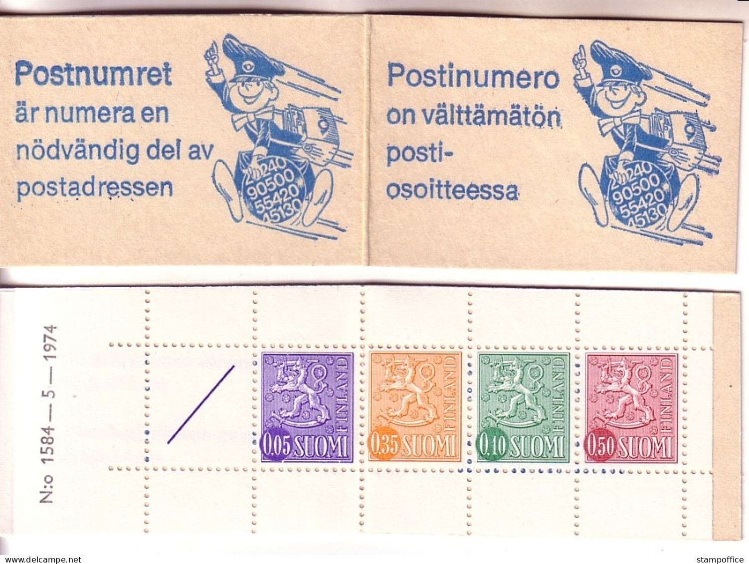 FINNLAND MH 8 POSTFRISCH(MINT) WAPPENLÖWE 1974 - Postzegelboekjes