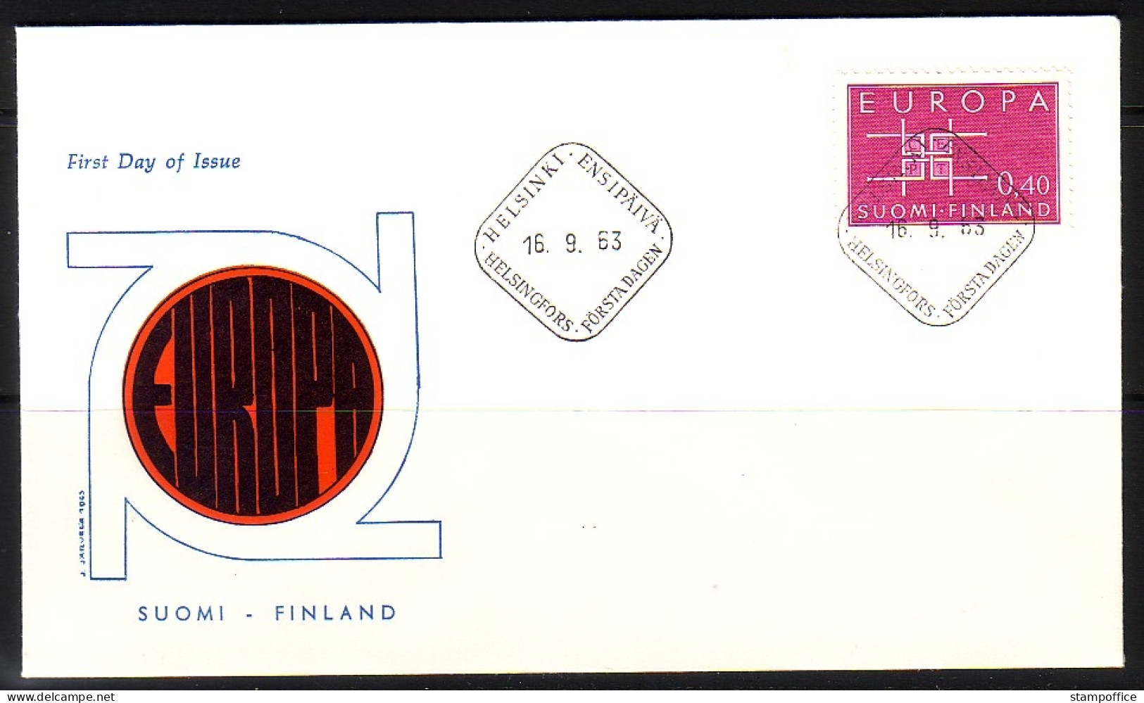FINNLAND MI-NR. 576 FDC CEPT 1963 - 1963