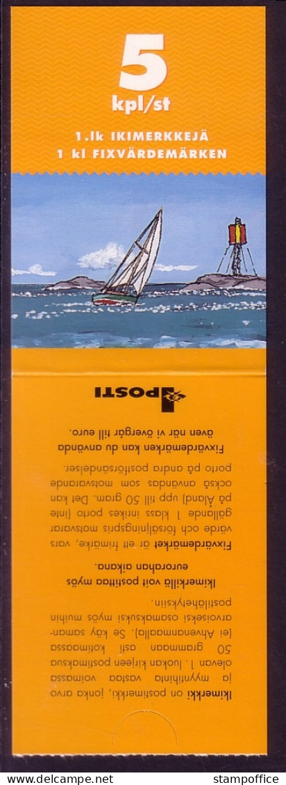 FINNLAND MH 63 POSTFRISCH(MINT) FINNISCHER MEERBUSEN (II) VÖGEL SEGELBOOT FISCHE - Booklets