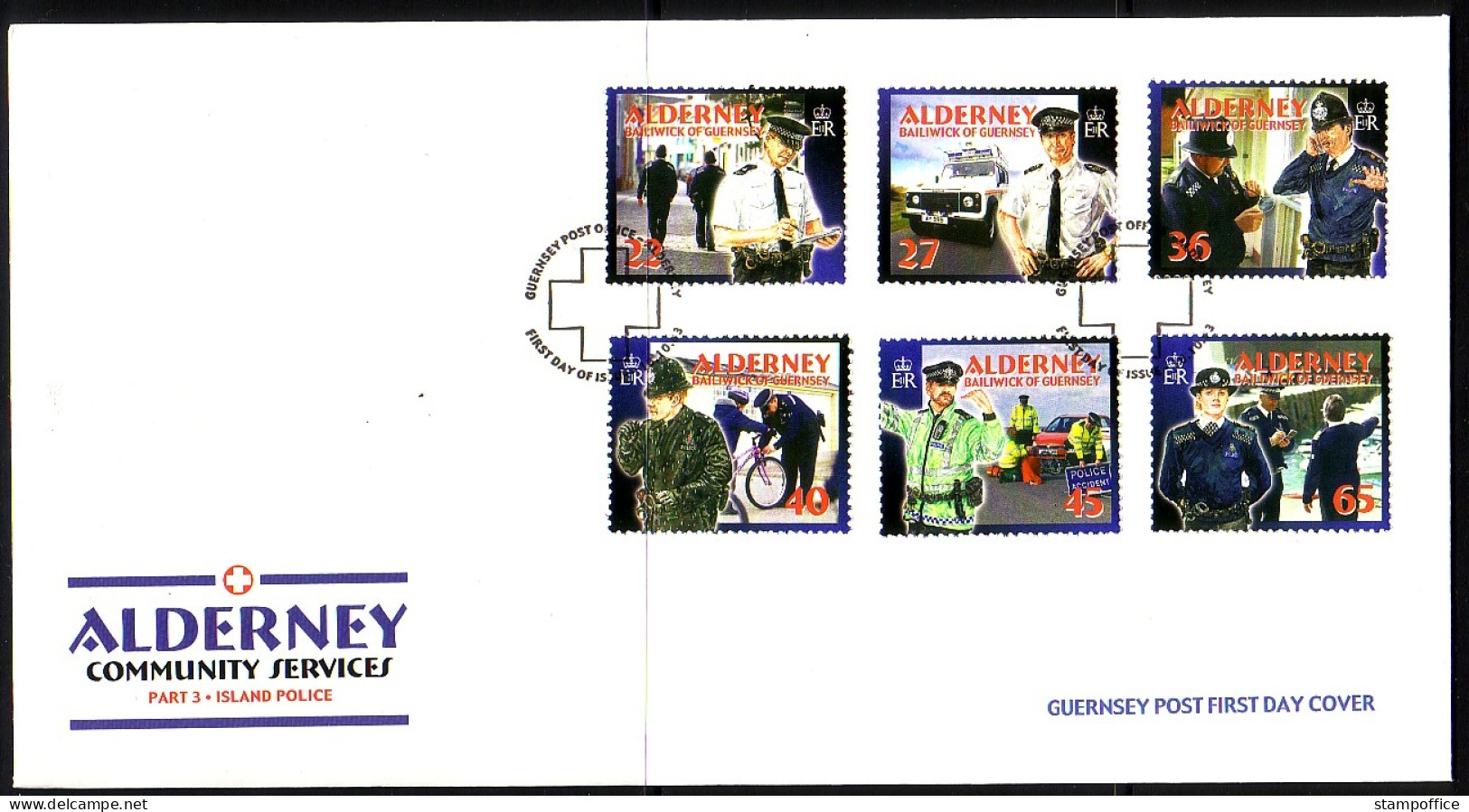 ALDERNEY MI-NR. 218-223 FDC SOZIALE DIENSTE AUF ALDERNEY (III) 2003 - Alderney