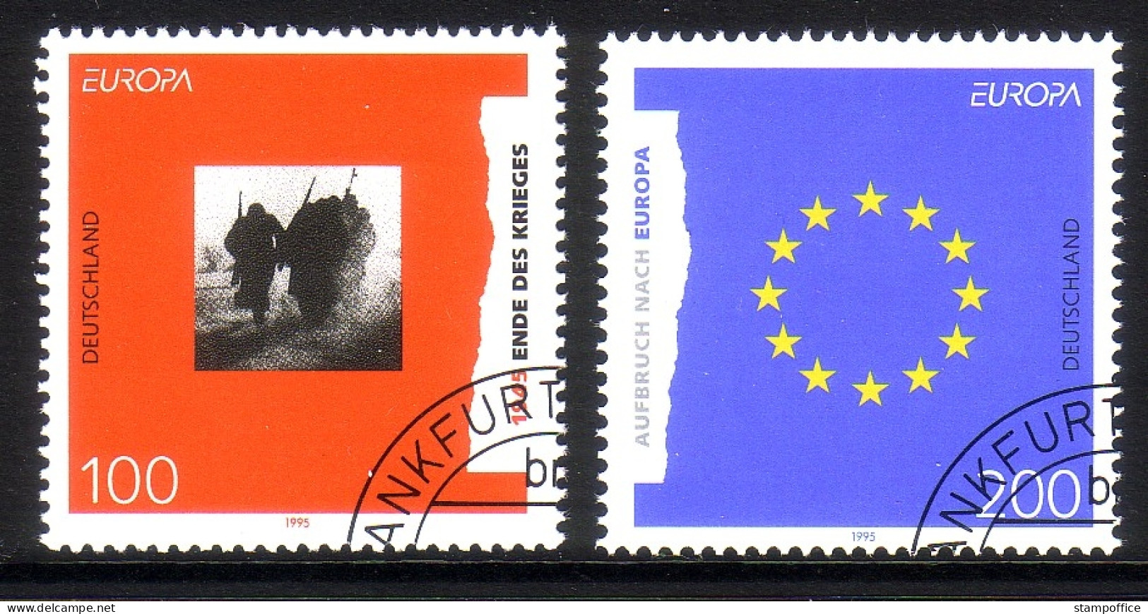 DEUTSCHLAND MI-NR. 1790-1791 GESTEMPELT(USED) EUROPA 1995 FRIEDEN Und FREIHEIT - 1995