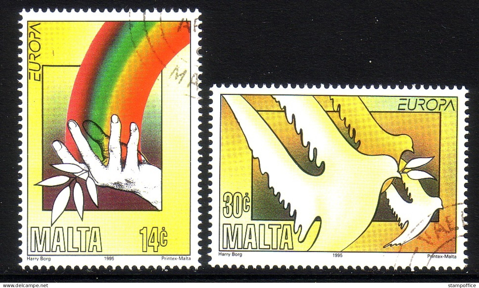 MALTA MI-NR. 954-955 O EUROPA 1995 - FRIEDEN Und FREIHEIT - 1995