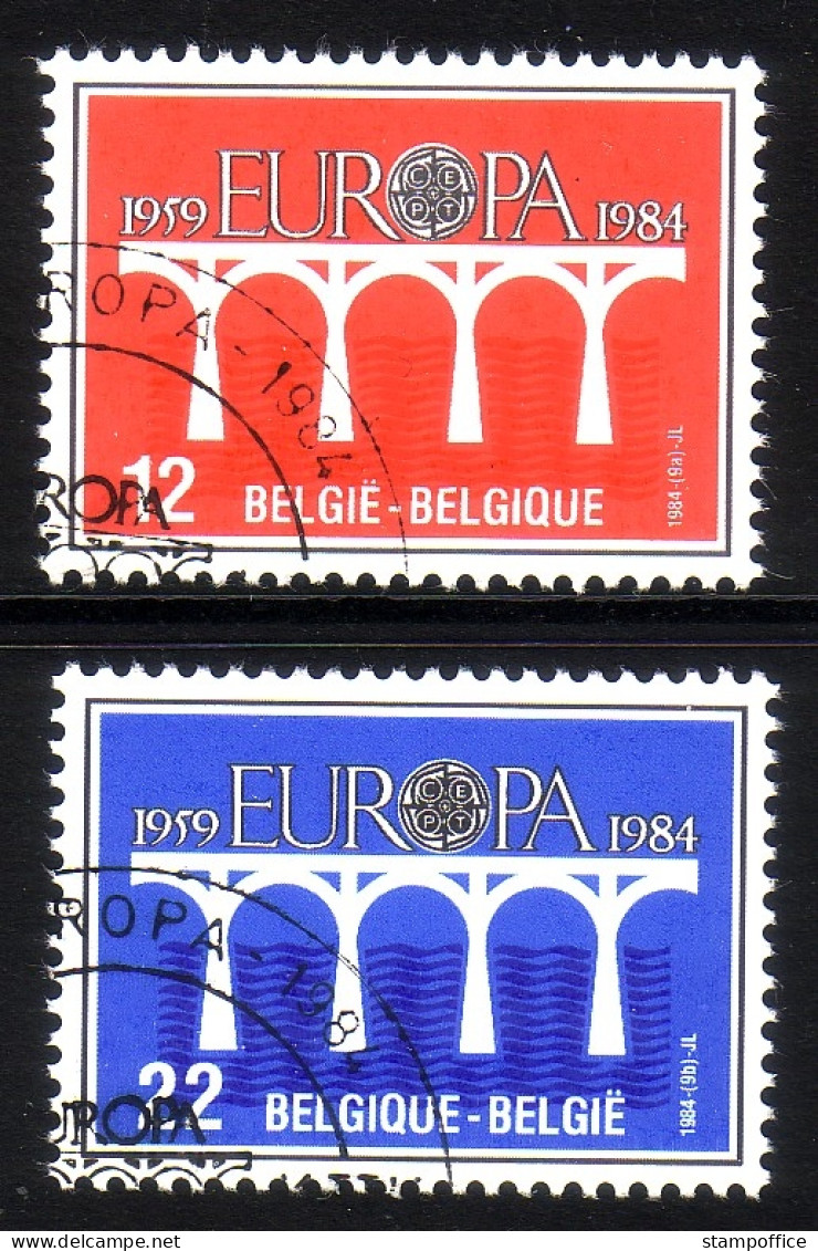 BELGIEN MI-NR. 2182-2183 O EUROPA 1984 - BRÜCKE - 1984