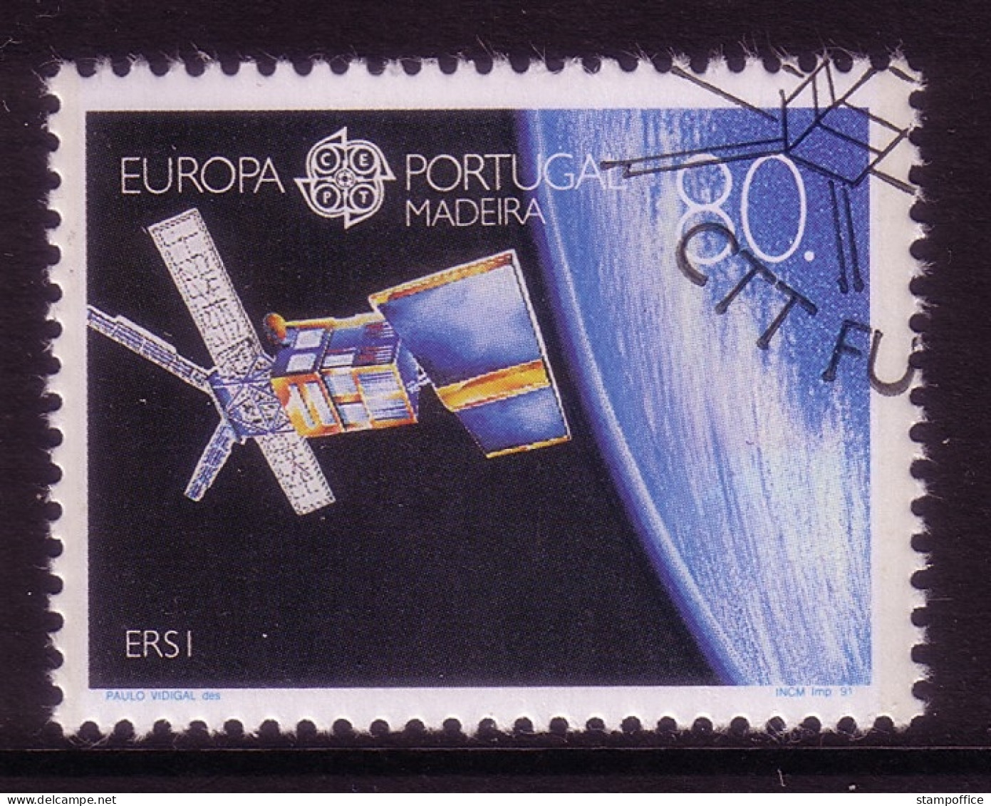 MADEIRA MI-NR. 147 O EUROPA 1991 - EUROPÄISCHE WELTRAUMFAHRT - 1991