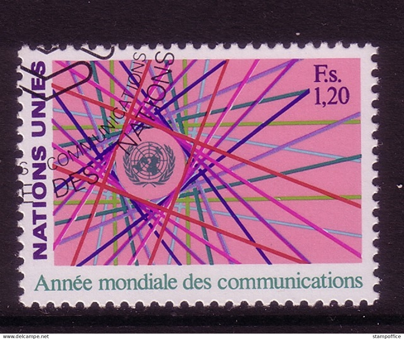 UNO GENF MI-NR. 111 GESTEMPELT(USED) WELTKOMMUNIKATIONSJAHR 1983 - Used Stamps