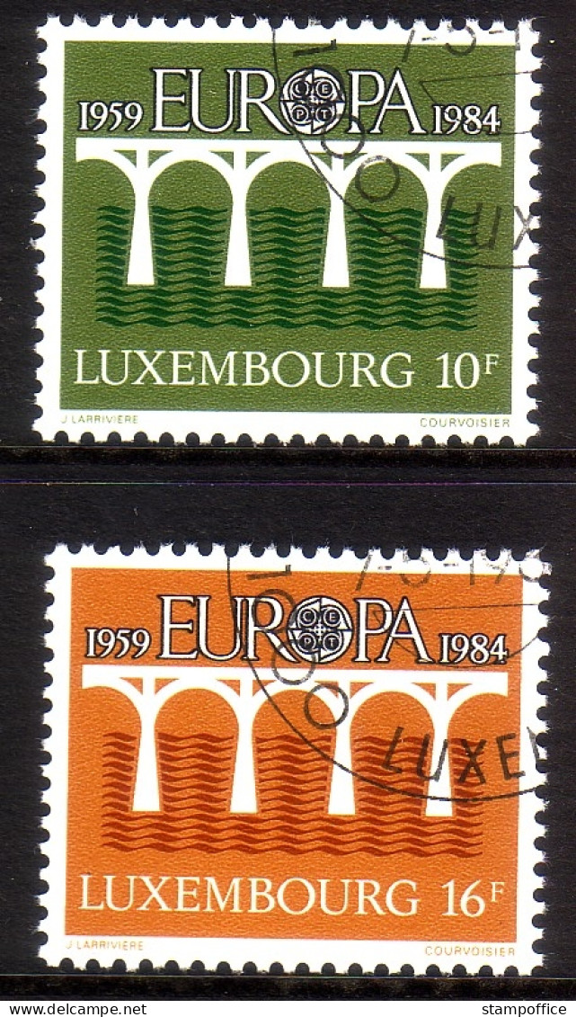 LUXEMBOURG MI-NR. 1098-1099 O EUROPA 1984 - BRÜCKE - 1984