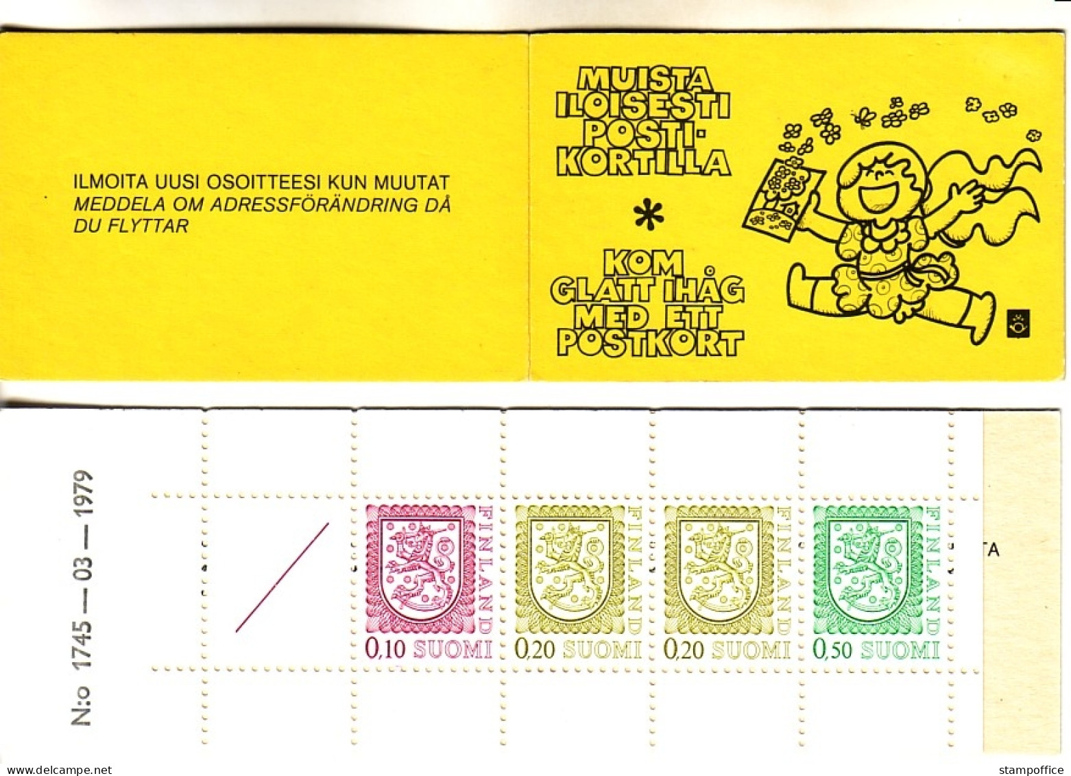 FINNLAND MH 10 I POSTFRISCH(MINT) WAPPENLÖWE 1979 - Markenheftchen