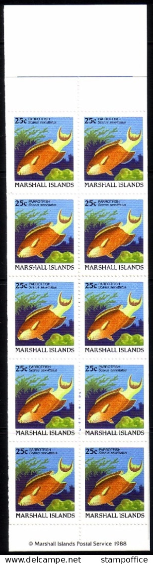MARSHALL-INSELN MH MIT 10 X MI-NR. 173 D POSTFRISCH(MINT) FISCHE - Marshall