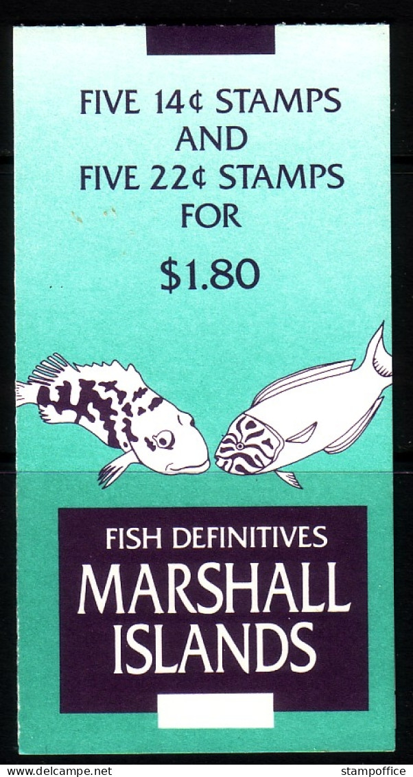 MARSHALL-INSELN MH MIT 5 X MI-NR. 152 D + 154 D POSTFRISCH(MINT) FISCHE - Marshalleilanden