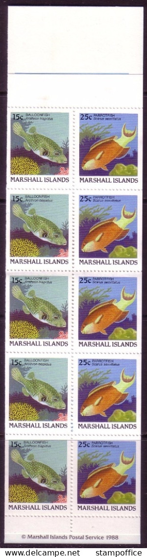 MARSHALL-INSELN MH MIT 5 X MI-NR. 172-173 D POSTFRISCH(MINT) FISCHE - Marshalleilanden