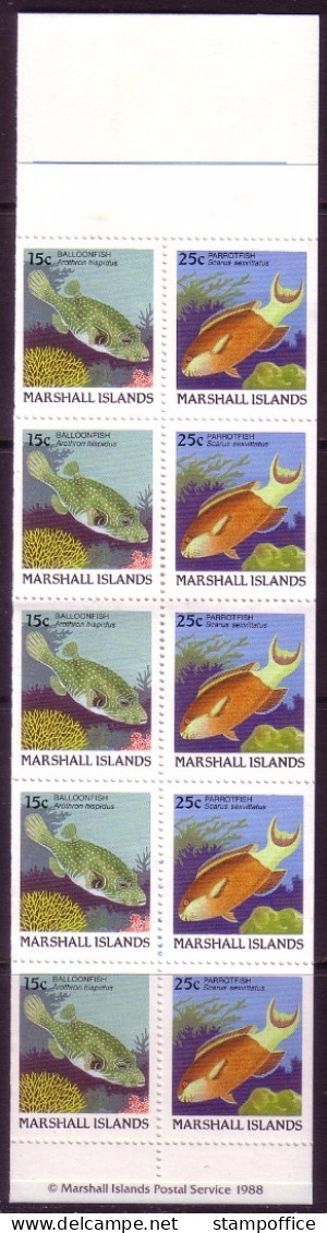 MARSHALL-INSELN MH MIT 5 X MI-NR. 172-173 D POSTFRISCH(MINT) FISCHE - Islas Marshall