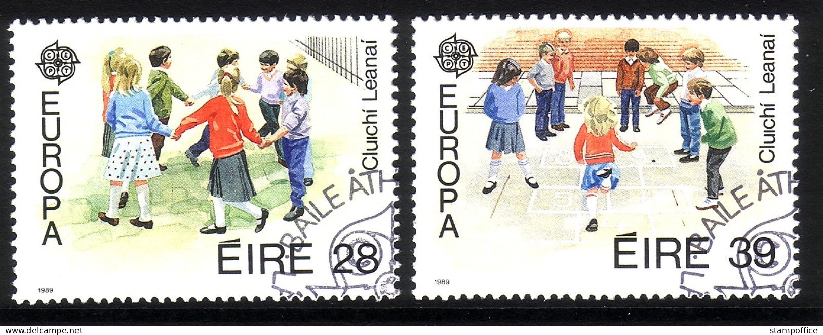 IRLAND MI-NR. 679-680 GESTEMPELT(USED) EUROPA 1989 KINDERSPIELE - 1989