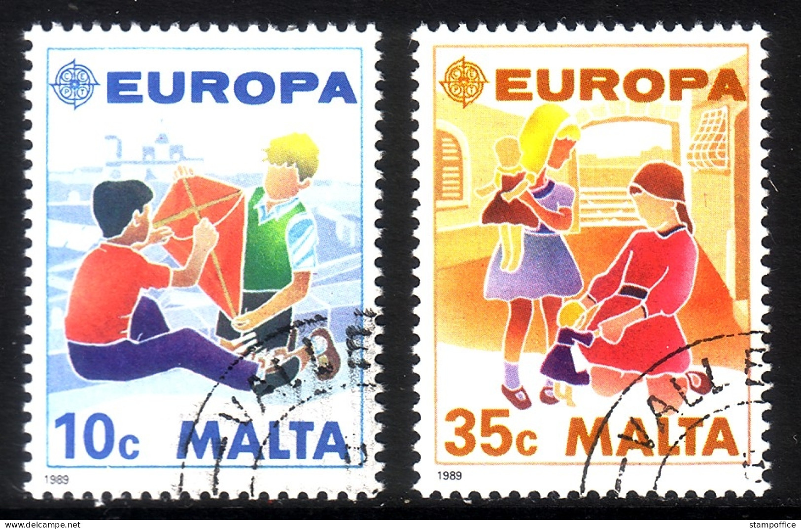 MALTA MI-NR. 816-817 GESTEMPELT(USED) EUROPA 1989 KINDERSPIELE - 1989