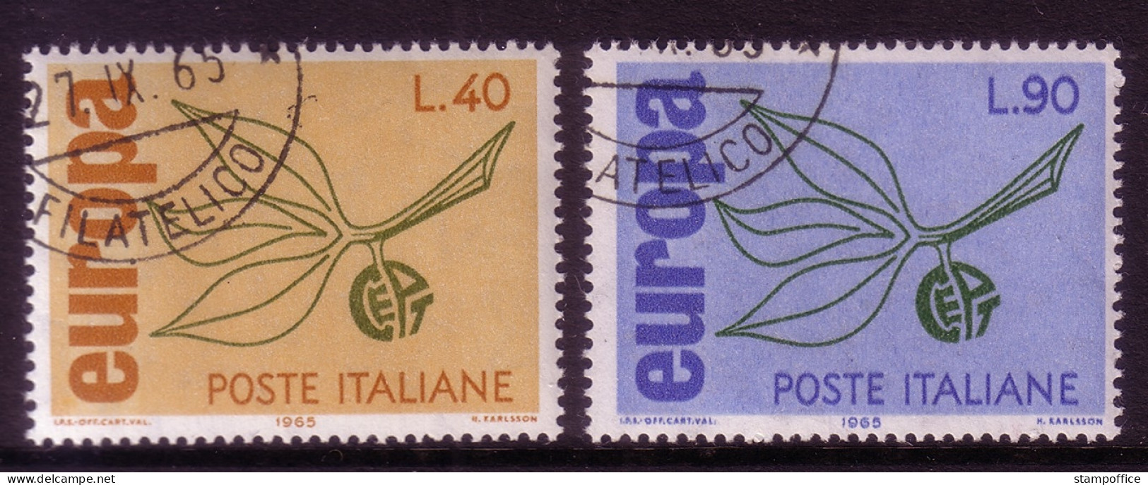 ITALIEN MI-NR. 1186-1187 GESTEMPELT(USED) EUROPA 1965 ZWEIG - 1965