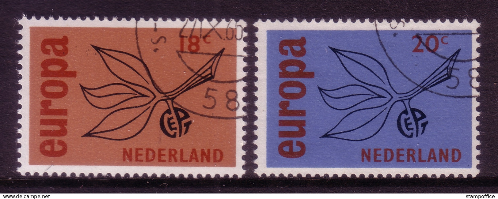 NIEDERLANDE MI-NR. 848-849 O EUROPA 1965 - ZWEIG - 1965