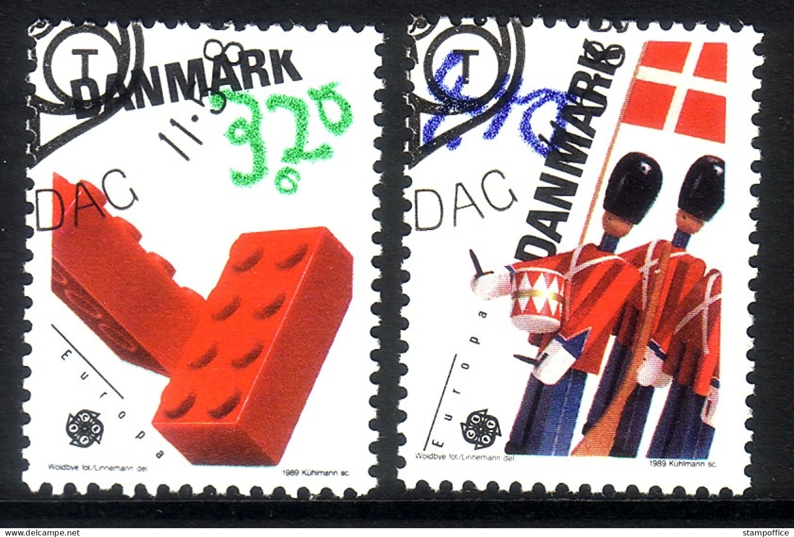 DÄNEMARK MI-NR. 950-951 GESTEMPELT(USED) EUROPA 1989 KINDERSPIELE - 1989