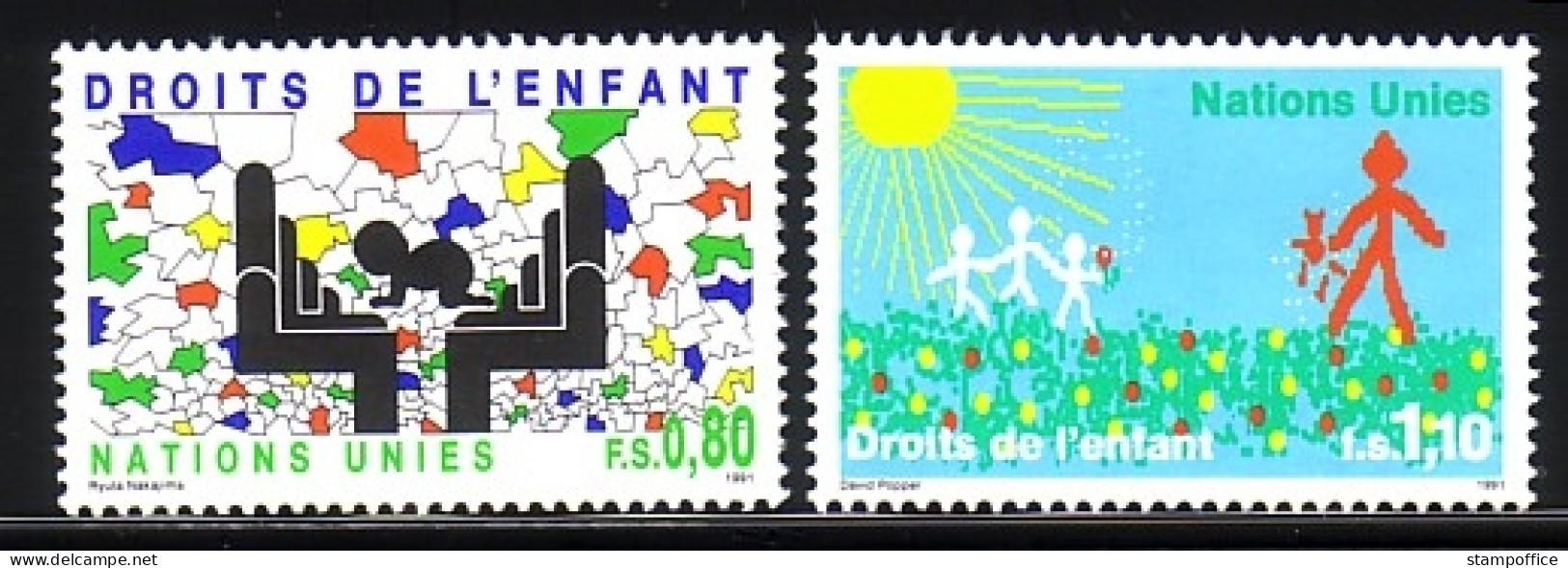 UNO GENF MI-NR. 202-203 POSTFRISCH(MINT) RECHTE DES KINDES 1991 - Ongebruikt