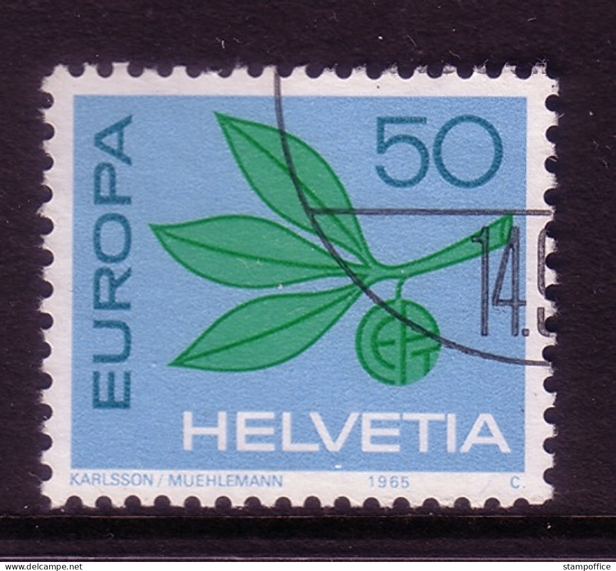 SCHWEIZ MI-NR. 825 O EUROPA 1965 - ZWEIG - 1965